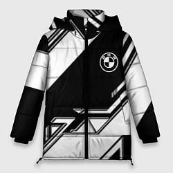 Куртка зимняя женская Bmw sport geometry, цвет: 3D-черный