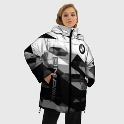 Куртка зимняя женская Bmw sport geometry, цвет: 3D-красный — фото 2