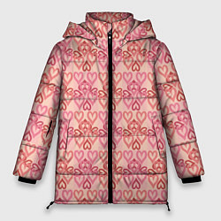 Куртка зимняя женская Уют сердец, цвет: 3D-черный