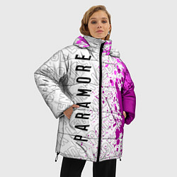 Куртка зимняя женская Paramore rock legends: по-вертикали, цвет: 3D-черный — фото 2