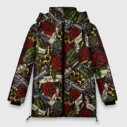 Куртка зимняя женская Гангстер, цвет: 3D-красный