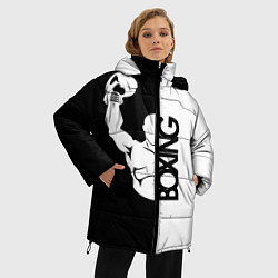 Куртка зимняя женская Boxing - чемпион, цвет: 3D-черный — фото 2