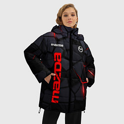 Куртка зимняя женская Mazda - плиты с эффектом свечения, цвет: 3D-черный — фото 2