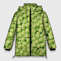 Куртка зимняя женская Много теннисных мячей, цвет: 3D-светло-серый