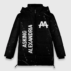Куртка зимняя женская Asking Alexandria Glitch, цвет: 3D-черный
