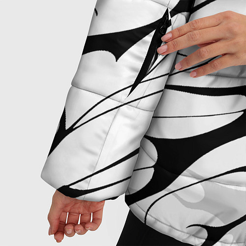 Женская зимняя куртка Токийские мстители - вальхалла / 3D-Светло-серый – фото 5