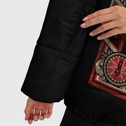 Куртка зимняя женская Slipknot Бафомет, цвет: 3D-красный — фото 2
