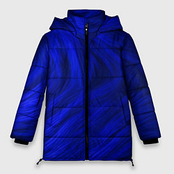 Женская зимняя куртка Текстура синей шерсти