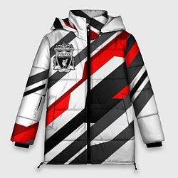 Куртка зимняя женская Ливерпуль - абстракция, цвет: 3D-светло-серый