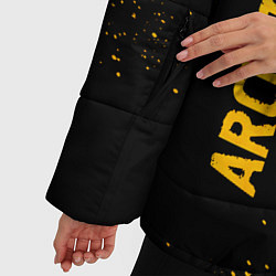 Куртка зимняя женская Architects - gold gradient вертикально, цвет: 3D-черный — фото 2