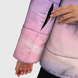 Куртка зимняя женская Нежные краски неба, цвет: 3D-светло-серый — фото 2