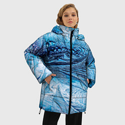 Куртка зимняя женская Ледяной узор, цвет: 3D-черный — фото 2