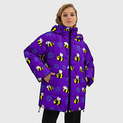 Куртка зимняя женская Bees, цвет: 3D-черный — фото 2