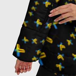 Куртка зимняя женская PUBG sticker games, цвет: 3D-черный — фото 2