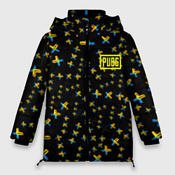 Женская зимняя куртка PUBG sticker games