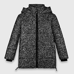 Куртка зимняя женская Чёрно-белый текстурный, цвет: 3D-черный