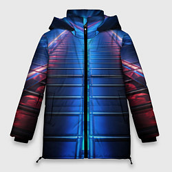 Куртка зимняя женская Неоновый путь, цвет: 3D-черный