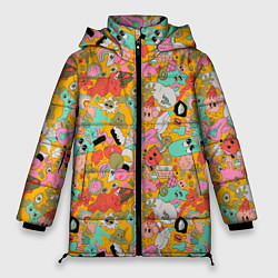 Куртка зимняя женская Сладкие мороженки, цвет: 3D-светло-серый