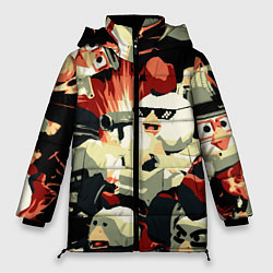 Куртка зимняя женская Чикен Ган заварушка, цвет: 3D-черный