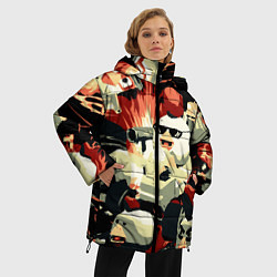Куртка зимняя женская Чикен Ган заварушка, цвет: 3D-черный — фото 2