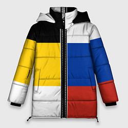 Куртка зимняя женская Россия - патриот, цвет: 3D-красный