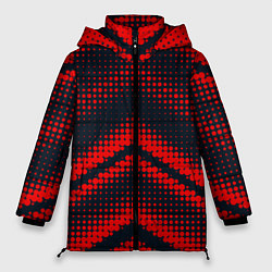 Куртка зимняя женская Geometric angles, цвет: 3D-красный