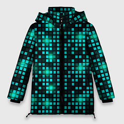 Куртка зимняя женская Неоновый светящийся, цвет: 3D-черный