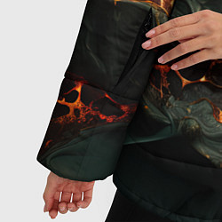 Куртка зимняя женская Объемная текстура и лава, цвет: 3D-светло-серый — фото 2