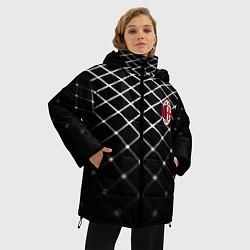 Куртка зимняя женская Милан футбольный клуб, цвет: 3D-красный — фото 2