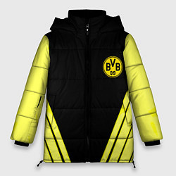 Женская зимняя куртка Borussia geometry yellow