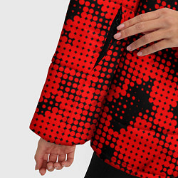 Куртка зимняя женская Lazio sport grunge, цвет: 3D-красный — фото 2