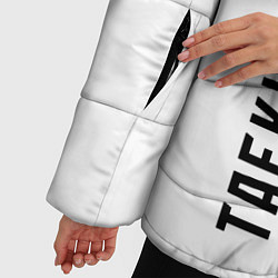 Куртка зимняя женская Тхэквондо черный и белый, цвет: 3D-красный — фото 2