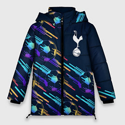 Куртка зимняя женская Tottenham градиентные мячи, цвет: 3D-черный