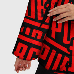 Куртка зимняя женская PUBG pattern games, цвет: 3D-красный — фото 2