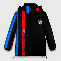 Куртка зимняя женская BMW amg sport, цвет: 3D-черный