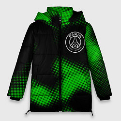 Куртка зимняя женская PSG sport halftone, цвет: 3D-черный