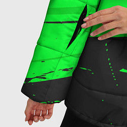 Куртка зимняя женская AC Milan sport green, цвет: 3D-черный — фото 2