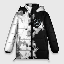 Куртка зимняя женская Mercedes benz sport germany steel, цвет: 3D-черный