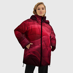 Куртка зимняя женская Дым бордо, цвет: 3D-черный — фото 2