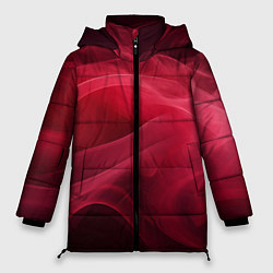 Куртка зимняя женская Дым бордо, цвет: 3D-красный