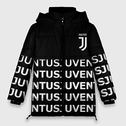 Куртка зимняя женская Juventus pattern fc club steel, цвет: 3D-красный
