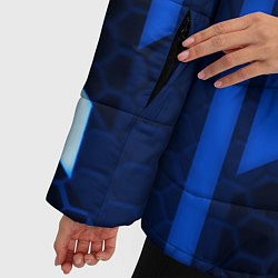 Куртка зимняя женская Schalke 04 sport geometry, цвет: 3D-черный — фото 2