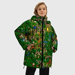 Куртка зимняя женская Карта из Героев 3, цвет: 3D-черный — фото 2