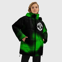 Куртка зимняя женская Manchester United sport halftone, цвет: 3D-черный — фото 2