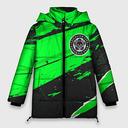 Куртка зимняя женская Leicester City sport green, цвет: 3D-черный