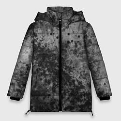Куртка зимняя женская Абстракция - серый пунш, цвет: 3D-черный