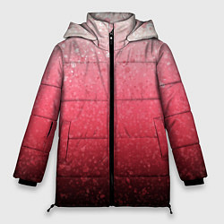 Женская зимняя куртка Градиент розово-чёрный брызги