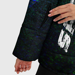 Куртка зимняя женская Haval sport glitch blue, цвет: 3D-черный — фото 2