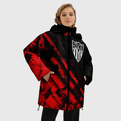 Куртка зимняя женская Sevilla sport grunge, цвет: 3D-красный — фото 2