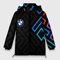 Куртка зимняя женская BMW brand color carbon, цвет: 3D-светло-серый